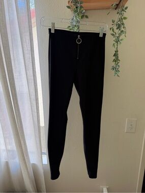 ALO zipper high rise Leggings